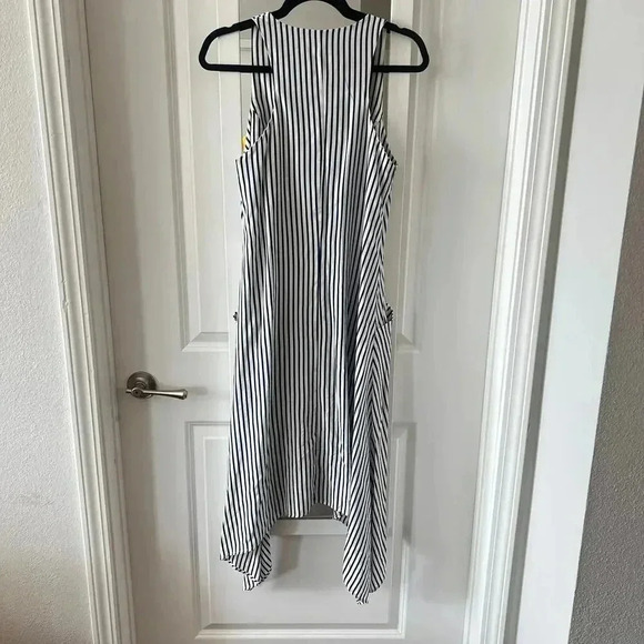 929 Viktoria & Woods Striped Midi Dress Size 0 Color Blue White - Picture 6 of 6